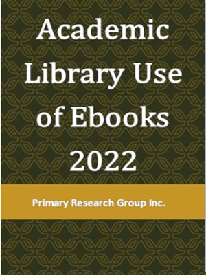 cover image of Academic Library Use of Ebooks